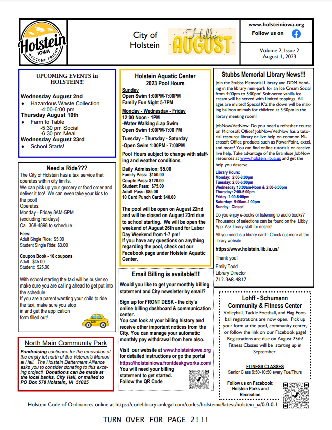 August 2023 Newsletter